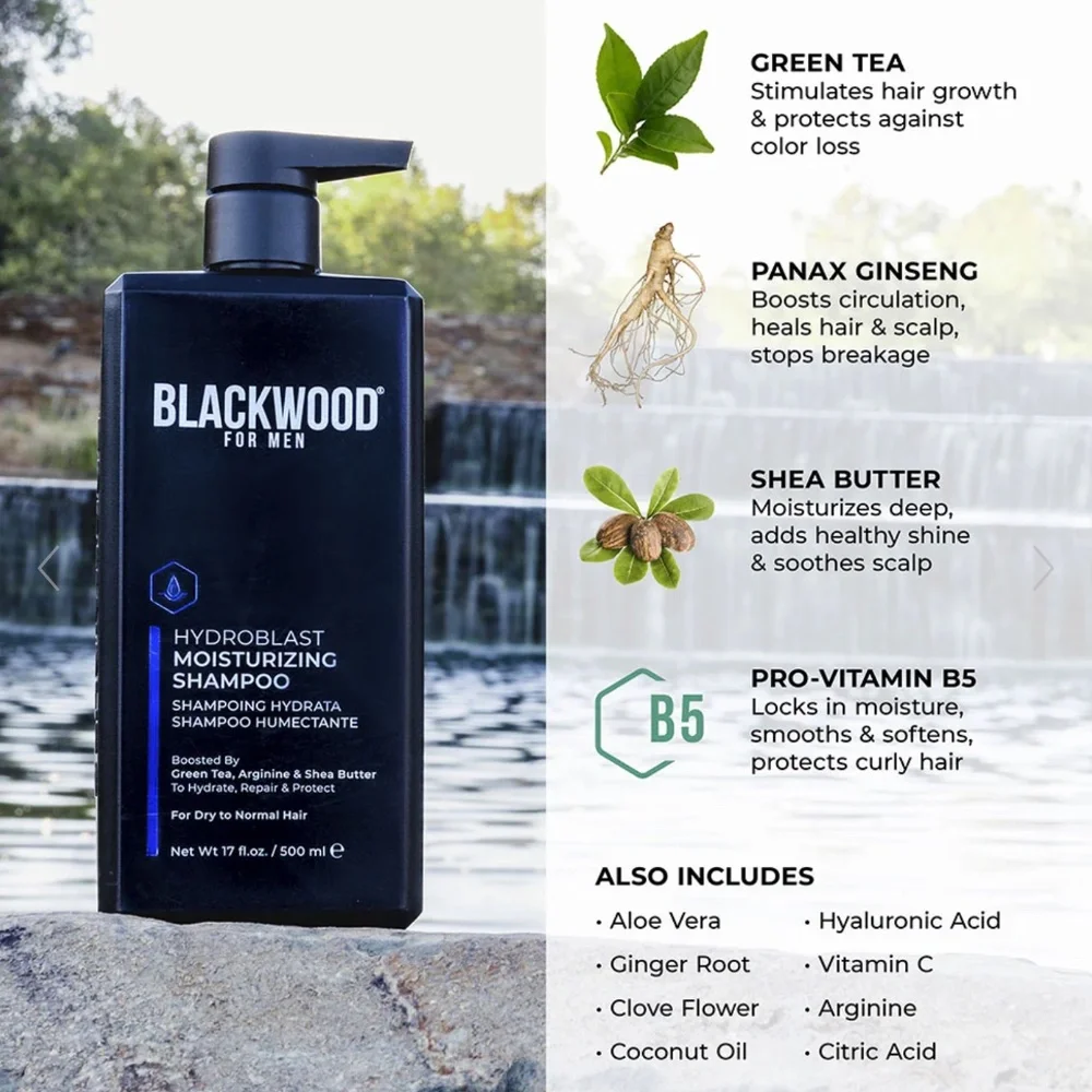 Blackwood For Men Hydroblast Moisturizing Shampoo